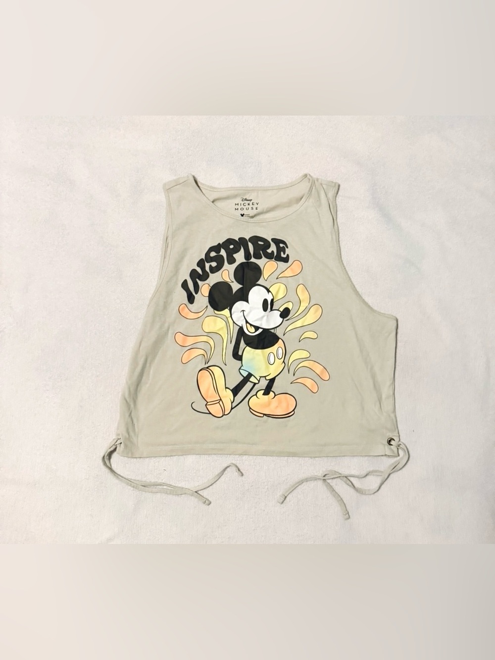 Disney Women Tank Top Shirt, Mickey Mouse Size: L/G